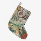 Zomerstrand  octopus antiek zeilen kleine kerstsok (Voorkant (Hangend))