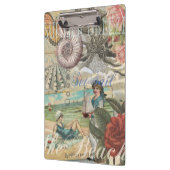 Zomerstrand  octopus antiek zeilen klembord (Links)