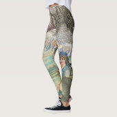 Zomerstrand  octopus antiek zeilen leggings (Links)