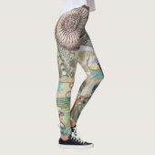Zomerstrand  octopus antiek zeilen leggings (Rechts)