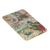 Zomerstrand  octopus antiek zeilen magneet (Rechterzijde)