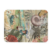 Zomerstrand  octopus antiek zeilen magneet (Horizontaal)