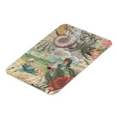 Zomerstrand  octopus antiek zeilen magneet (Linkerzijde)