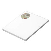 Zomerstrand octopus antiek zeilen notitieblok (Linkerzijde)