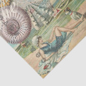 Zomerstrand  octopus antiek zeilen tissuepapier (Detail)