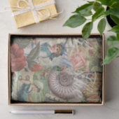 Zomerstrand  octopus antiek zeilen tissuepapier (Geschenk)