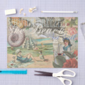 Zomerstrand  octopus antiek zeilen tissuepapier (Craft)