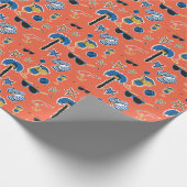 Zomerstrand: Ontspannend naadloos patroon. Cadeaupapier (Hoek)