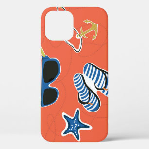 Zomerstrand: Ontspannend naadloos patroon. Case-Mate iPhone Case