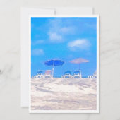 Zomerstrand Pensioenfeest Uitnodiging (Voorkant)