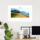zomerstrand poster (Thuiskantoor)