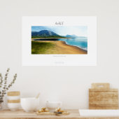 zomerstrand poster (Keuken)