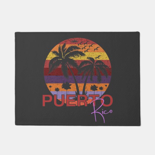 zomerstrand Puerto Rico Deurmat (Voorkant)