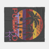zomerstrand Puerto Rico Fleece Deken (Voorkant (Horizontaal))