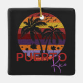zomerstrand Puerto Rico Keramisch Ornament (Voorkant)