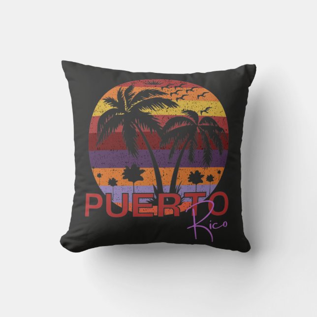  zomerstrand Puerto Rico Kussen (Voorkant)