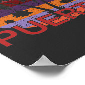  zomerstrand Puerto Rico Poster (Hoek)