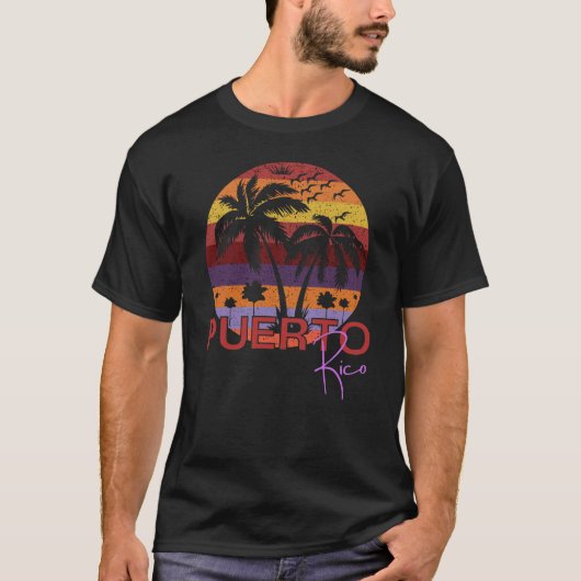  zomerstrand Puerto Rico T-shirt (Voorkant)