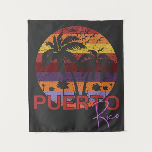 zomerstrand Puerto Rico Wandkleed (Voorkant)