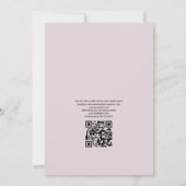 Zomerstrand QR Code RSVP Huwelijk Kaart (Achterkant)