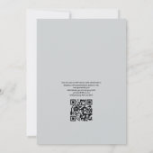 Zomerstrand QR-code RSVP-huwelijk Kaart (Achterkant)