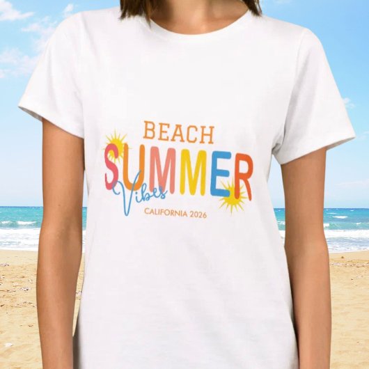 Zomerstrand Sfeer Aangepast T-shirt