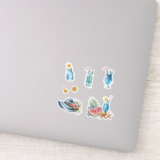 Zomerstrand Sticker (Detail)