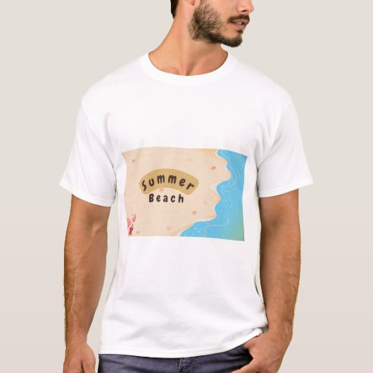 Zomerstrand T-shirt (Voorkant)