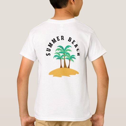 Zomerstrand T-shirt (Achterkant)