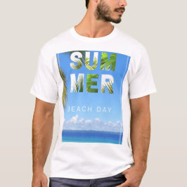 Zomerstrand T-shirt | Tropische vakantie tee |