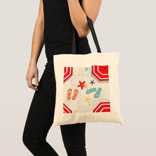 Zomerstrand Tote Bag (Voorkant (product))
