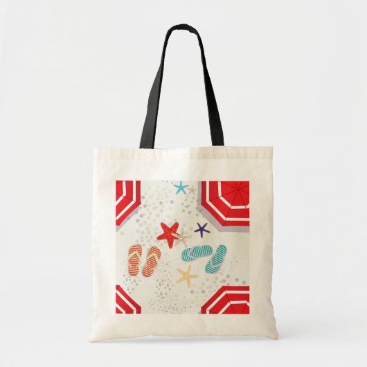 Zomerstrand Tote Bag (Voorkant)