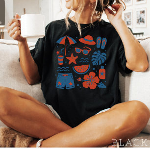 Zomerstrand Trendy Zomer T-shirt