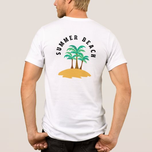 Zomerstrand Tri-Blend Shirt (Achterkant)