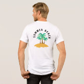 Zomerstrand Tri-Blend Shirt (Achterkant volledig)