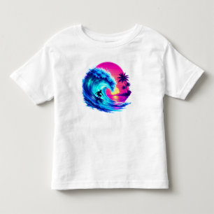Zomerstrand Waterverf PNG Levendig Tropisch Oceaan Kinder Shirts
