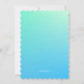 Zomerstrand Zeemeerminnen Verjaardagsfeestje Kaart (Achterkant)