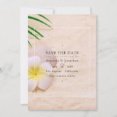 Zomerstrandbruiloft Bewaar de datum Save The Date (Voorkant)