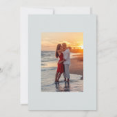 Zomerstrandbruiloft Sla de Datum op Save The Date (Achterkant)