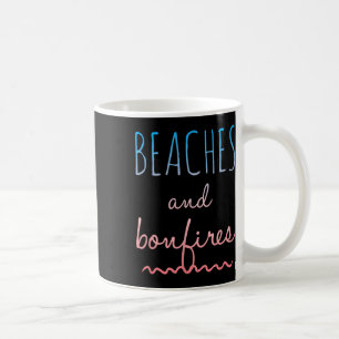 Zomerstranden Bonfires Love Gezegde Vakantie Schat Koffiemok