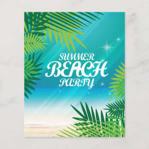 Zomerstrandfeest Flyer