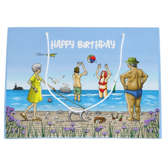 Zomerstrandfeest Groot Cadeauzakje (Voorkant)
