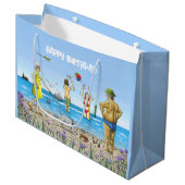 Zomerstrandfeest Groot Cadeauzakje (Voorkant Gekanteld)