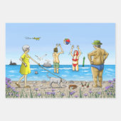 Zomerstrandfeest Inpakpapier Vel (Voorkant 2)