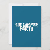 Zomerstrandfeest Kaart (Achterkant)