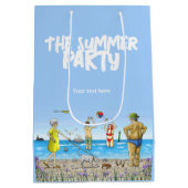 Zomerstrandfeest Medium Cadeauzakje (Achterkant)