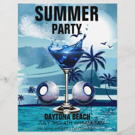 Zomerstrandfeest Promotionele Marketingevenement Flyer
