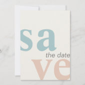 Zomerstrandfoto Save The Date (Voorkant)