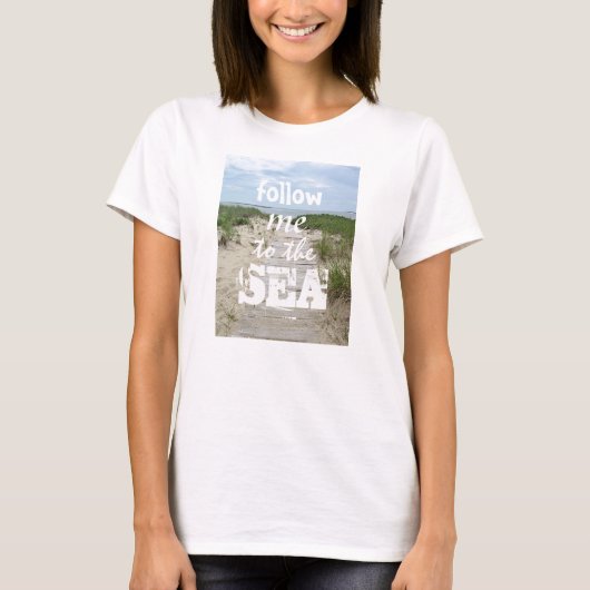 Zomerstrandfoto T-shirt (Voorkant)
