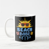 Zomerstrandmeisje koffiemok (Links)
